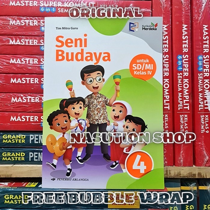 

Buku Seni Budaya Untuk Kelas 4 SD Erlangga Kurikulum Merdeka Terbaru