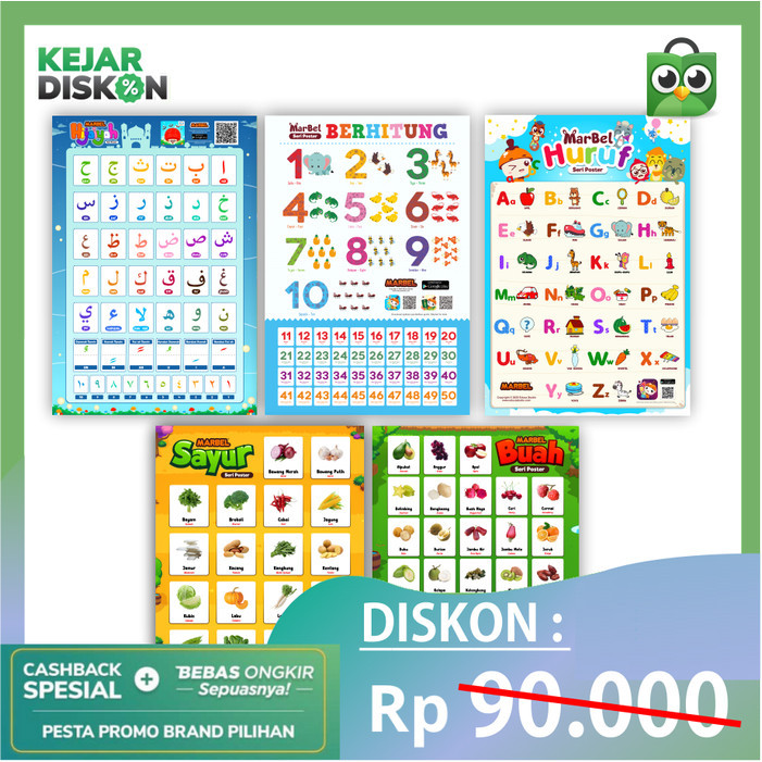 

Paket Poster A - Isi 5 - HEMAT - Poster Pendididan TK / PAUD / SD