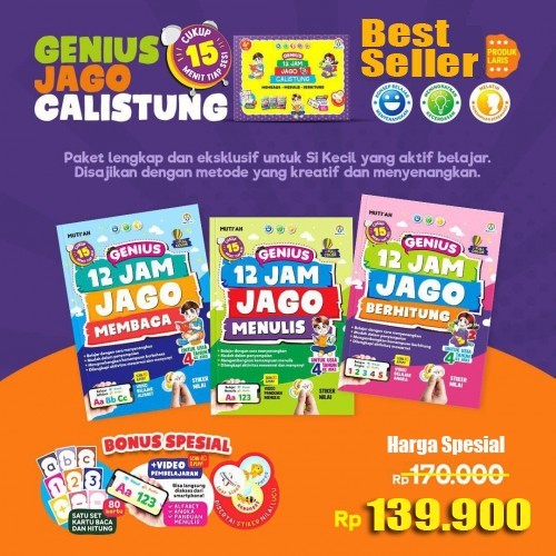 

Belajar Membaca Menulis dan Berhitung : 12 Jam Jago Calistung