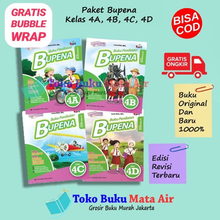 

BEST SELLER PAKET LENGKAP BUPENA 4A, 4B, 4C & 4D ERLANGGA