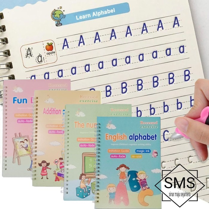 

New Version 4 set Magic Practice Book / Buku Panduan Belajar 3D