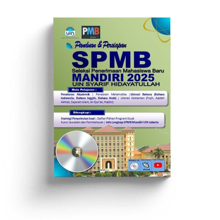 

BUKU SPMB MANDIRI UIN JAKARTA 2024 SELEKSI UJIAN SYARIF HIDAYATULLAH