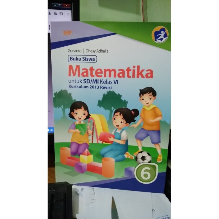 

BEST SELLER ORIGINAL MATEMATIKA 6 SD/MI KELAS VI ERLANGGA K13N GUNANTO