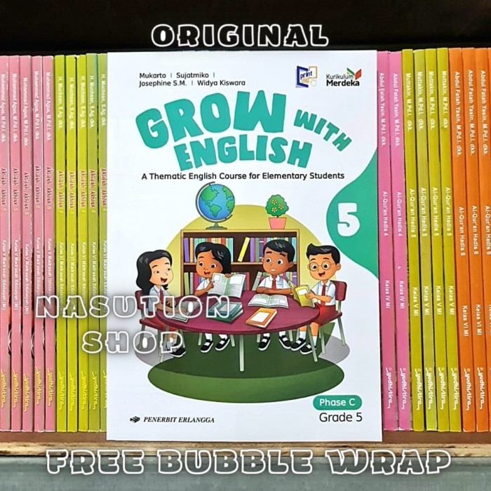 

Buku Grow With English Kelas 5 SD Erlangga Kurikulum Merdeka - Inggris