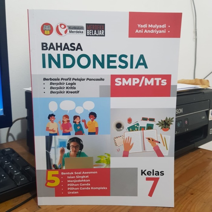 

BUKU BAHASA INDONESIA SMP/MTS KELAS 7 KURIKULUM MERDEKA - YRAMA WIDYA