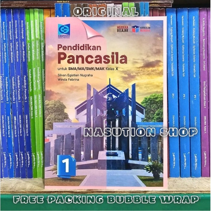 

Buku Pendidikan Pancasila Kelas 1 2 3 / 10 11 12 SMA Grafindo Merdeka