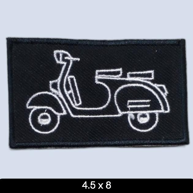 

=+=+=+] Patch Bordir Vespa /Badge Bordir Murah/LOGO bordir/EMBLEM BORDIR MOTOR
