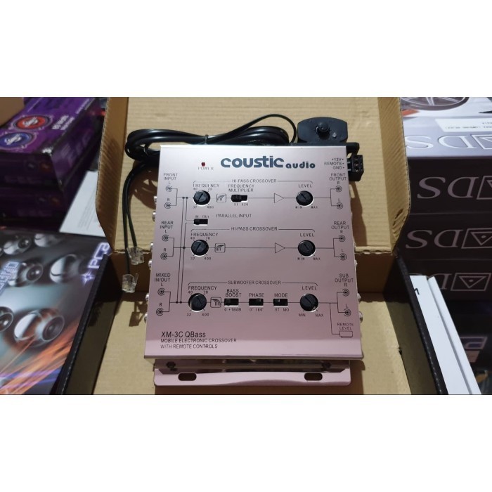 Crossover Aktif 3Way Coustic Xm3C Qbass
