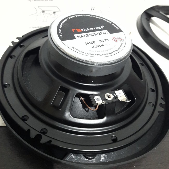 Speaker Nakamichi 6" Coaxial Nse 1617 4Way 400W Nse1617 Audio Mobil
