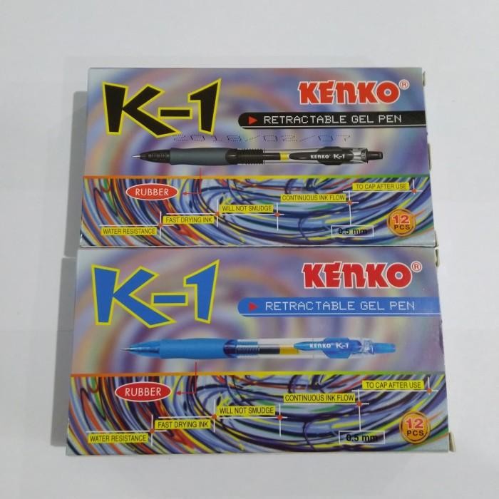 

Pulpen / Gel Pen / Pena Kenko K1 / 0.5 Mm / 1 Box 12 Pcs