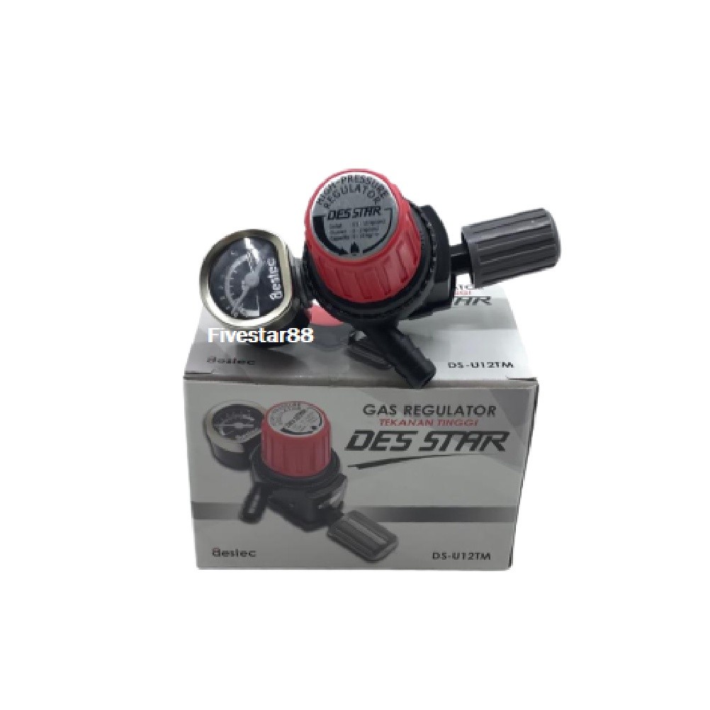KULITAS TERBAIK- Regulator Des Star Tekanan Tinggi Dengan Meteran Regulator DS-U12TM Desstar