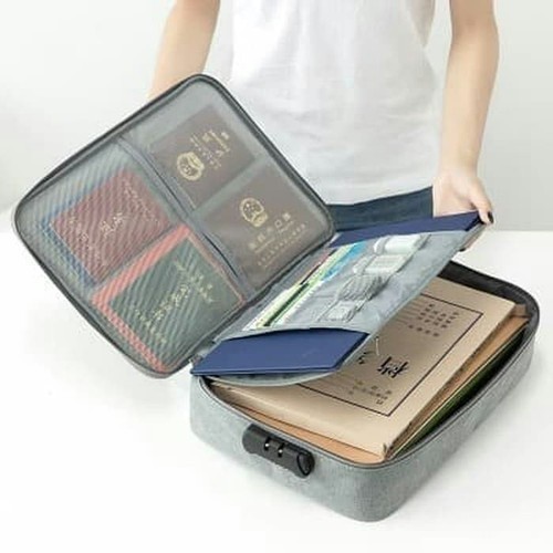 

Produk Tas Dokumen Travel Bag Document Storage Box File Dengan