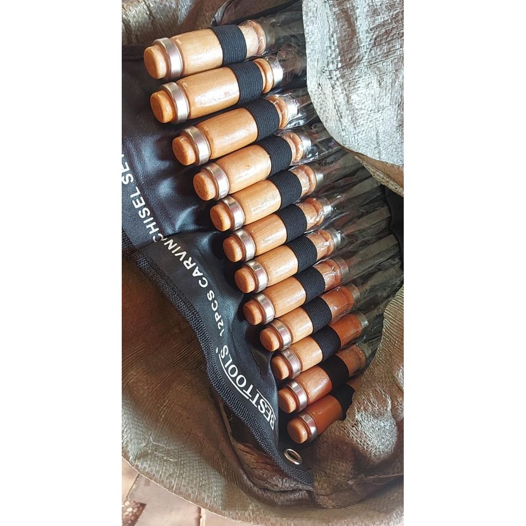 

Besttools Set Pisau Ukir Pahat Kayu 12 In 1 / Wood Carving Art Chisel