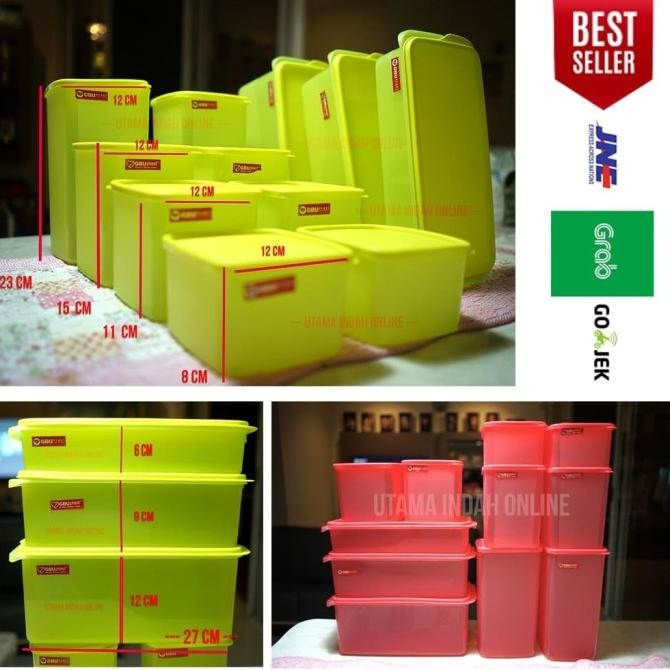 toples 1 set daily fresh model tupperware