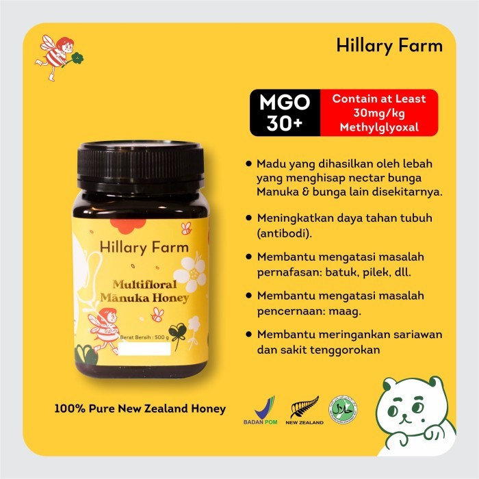 

Hillary Farm Manuka Honey Blend 500Gr Terbaik