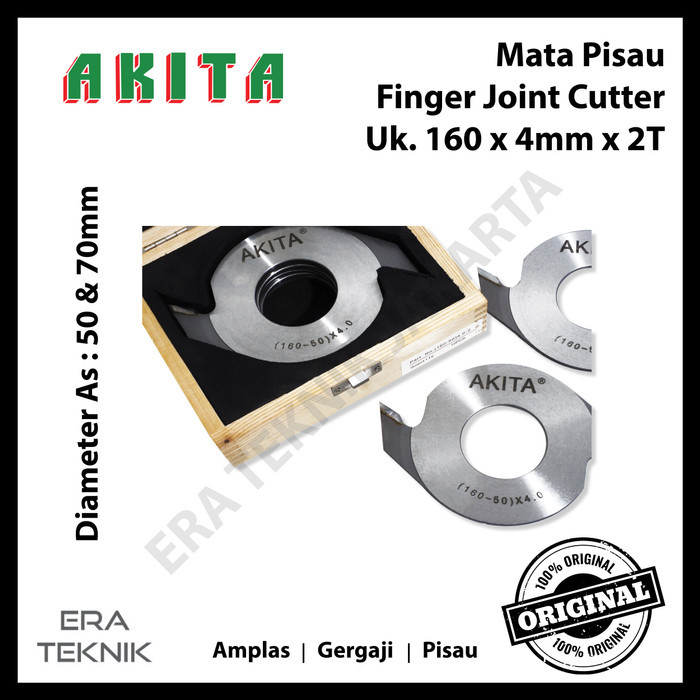 Harga Diskon  10 Pcs Mata Pisau Finger Joint Cutter Akita 160 X 4 Mm