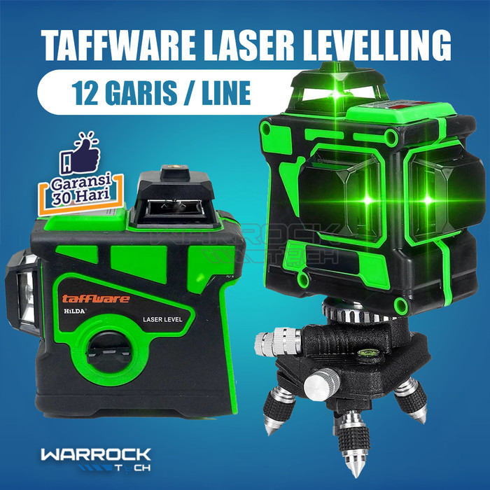 

newgan!! Hilda 12 Line Laser Level 3D 360 Alat Self Leveling Measurement Tool