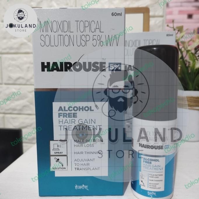 TERBARU - HAIROUSE MINOXIDIL 5% NON ALKOHOL ORIGINAL INDIA