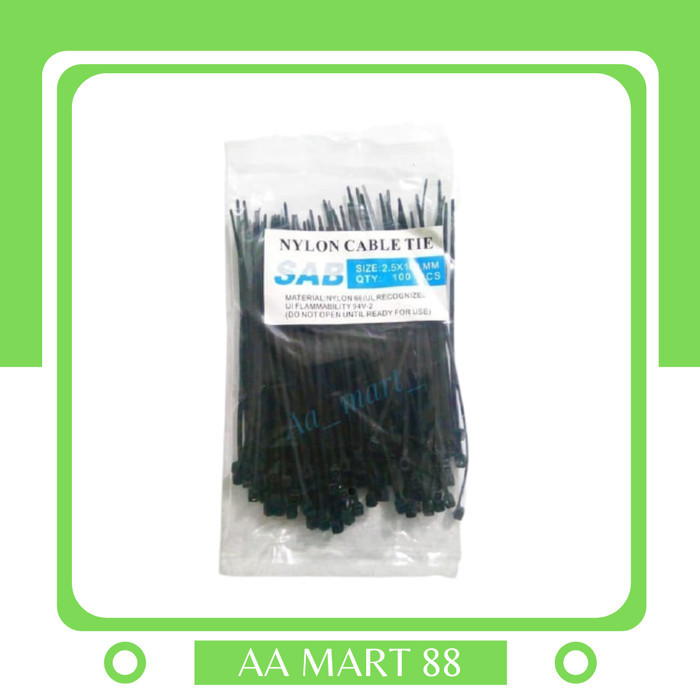 

><><><] Kabel ties / cable TIES/ Kabel Ties ukuran 2.5 x 100 (100 Pcs)