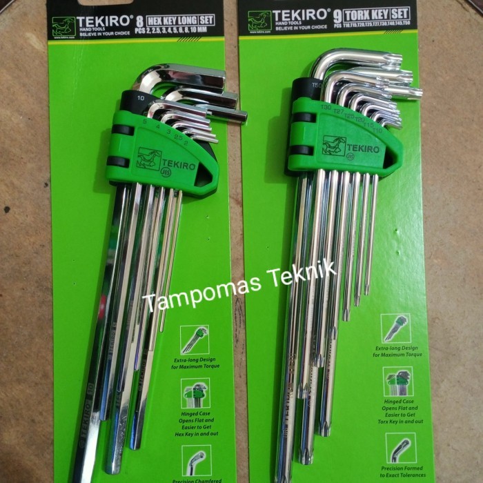 Kunci L Tekiro 2 Set Kunci L Bintang Paket Kunci L Biasa