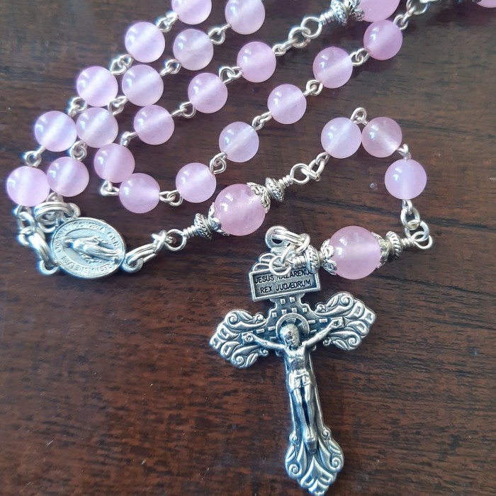 

] Rosario Batu Alam Pink Jade 6 mm