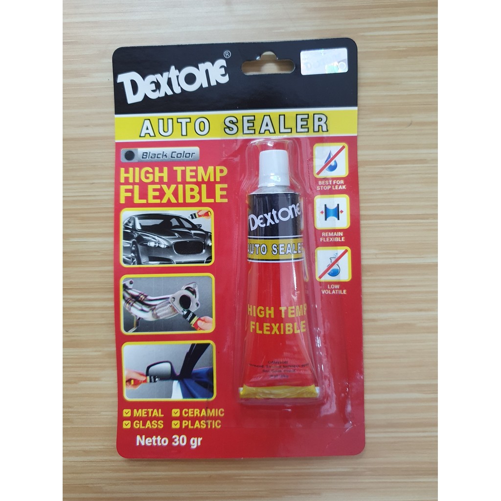 Dextone Lem Silikon Auto Sealer Sealant 30gr - Hitam