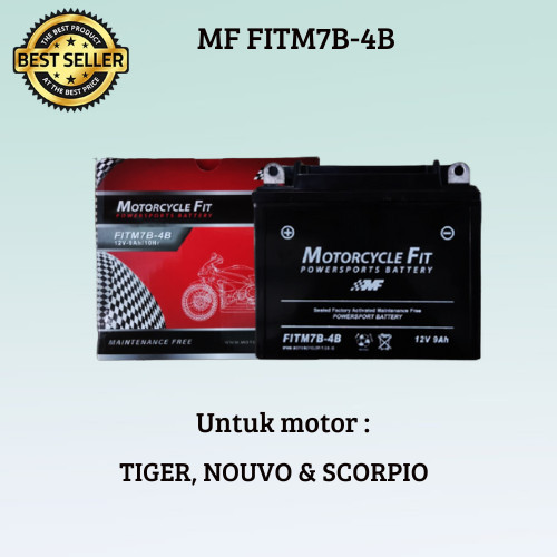 ACCU AKI MOTOR GM7B-4B PALING MURAH 12 VOLT 9 AH