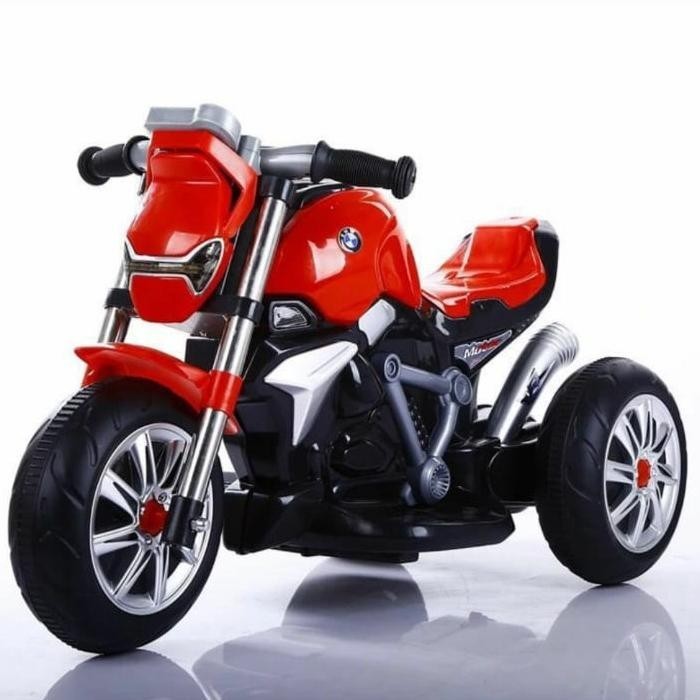 Mainan Anak Motor Aki Accu Motor Sport Roda 3 MOKIDZ