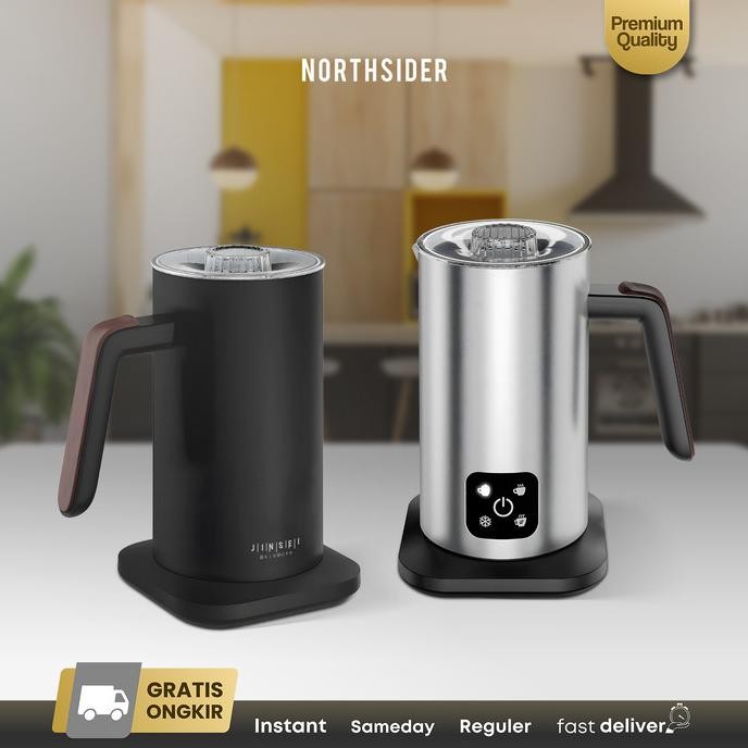 Milk frother steamer Susu elektrik otomatis panas dingin 350ml MF350