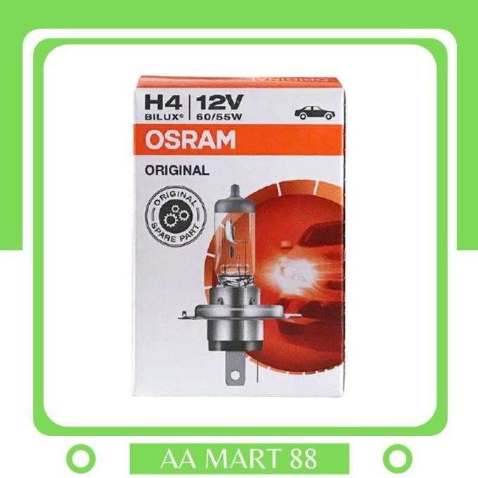 {{{{}}] LAMPU BOHLAM DEPAN H4 HALOGEN BULB OSRAM 12V 60/55 W