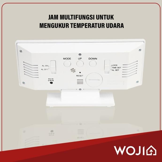 

Jam Meja Alarm Digital LED Digital Alarm Clock Mirror DS-3618L Weker GVS