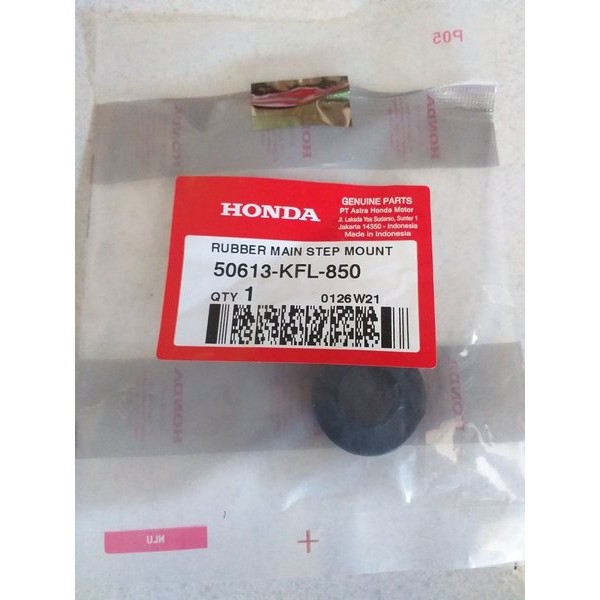 Karet Bantalan Besi Barstep Honda Kirana Karisma Supra X 125 Ori Ahm 50613-Kfl-850 Gambar No 6 Baran