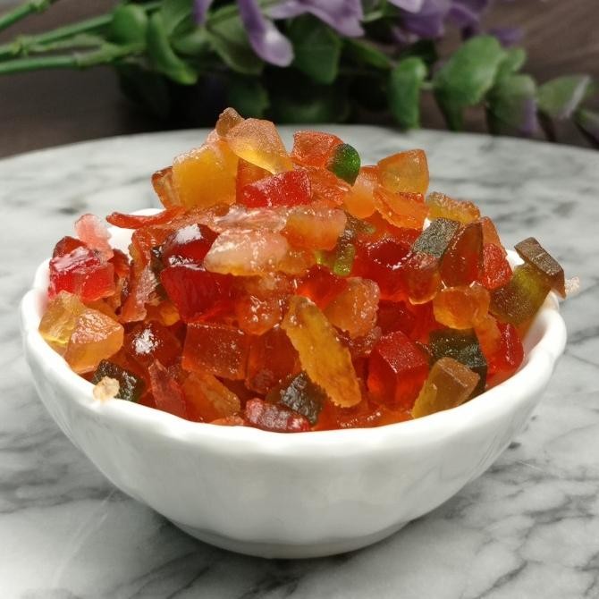 

Dried Fruit Mixed Cubes 500gr Potongan Buah Kering mix fruit cake