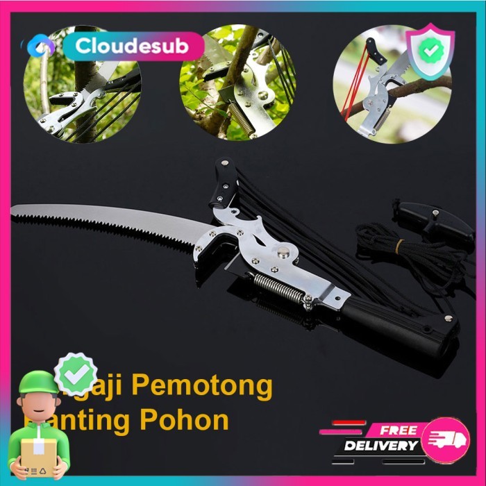 Termurah Gergaji Pemotong Dahan Ranting Galah Alat Potong Gunting Dahan Ranting