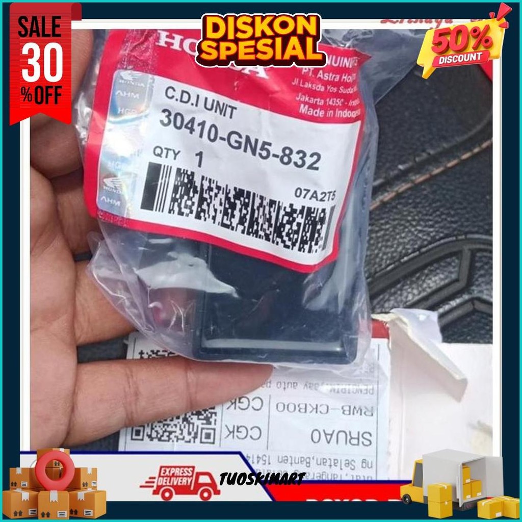 Original Ahm Cdi Unit Ecu Motor Honda Grand Supra X Fit Legenda Revo Prima Gl Pro Max Gn5 Ori Karbu 