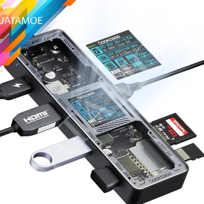 NEW Dockcase Explorer Edition USB C Smart Hub 6-in-1