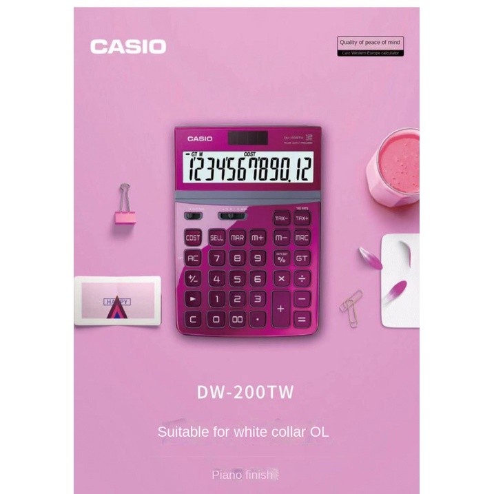 

Kalkulator - Kalkulator Warna-warni Casio DW-200TW Komputer Kantor Bisnis Meiya Solar |tBAiCt2R|