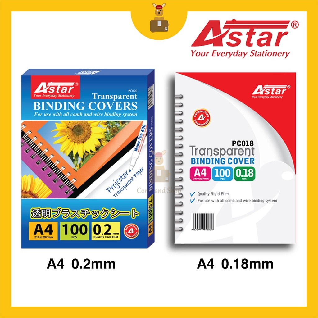 

Sampul Penjilidan Transparan ASTAR A4 100 pcs Penutup PVC (0,18mm / 0,2mm) |QIfVeGdq|