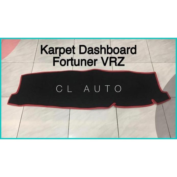 KARPET COVER ALAS DASHBOARD FORTUNER VRZ TRD 2016-2020 BAHAN BELUDRU