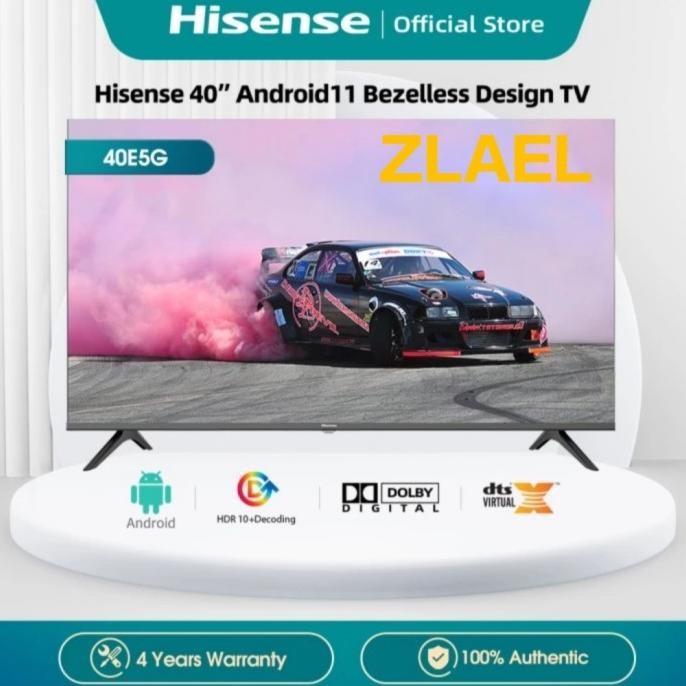 NEW ANDROID TV 40 INCH HISENSE 40E5G FHD DIGITAL smart tv 40" hisense