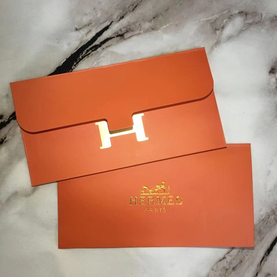 

【Louis ! !】HERM1S Amplop Hadiah Tahun Baru VIP Amplop Oranye Liburan Klasik Besar H dengan Kotak |7KvBrAWH|