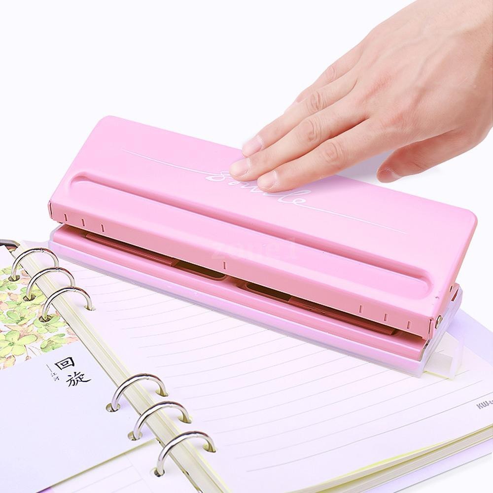 

♢Adjustable 6-Hole Desktop Punch Puncher untuk A4 A5 A6 B7 Dairy Planner Organizer |8G3ZXWGR|