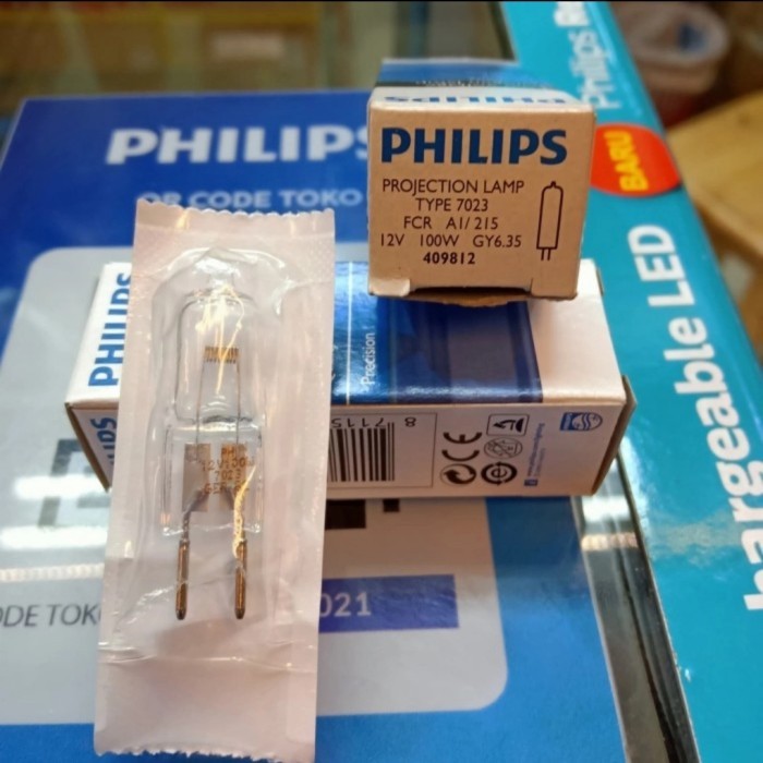 Promo Lampu Halogen Kacang Philips 7023 12V 100Watt G6.35
