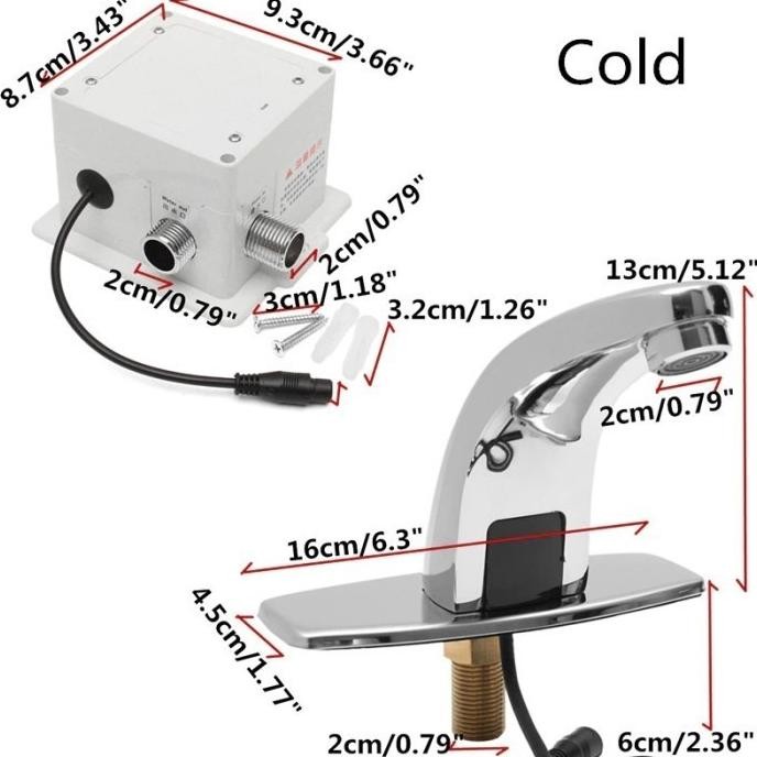 Kran Sensor / Kran Wastafel Otomatis / Kran Air Sensor Otomatis [ Carchola ]