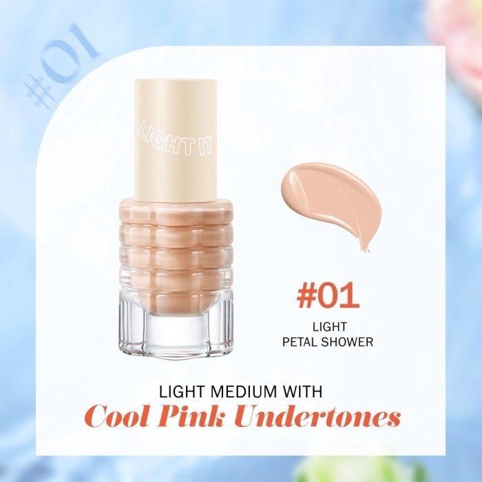 

Terbaru Bnb Barenbliss Korean Bloomatte Light It Up Skin Tint Foundation