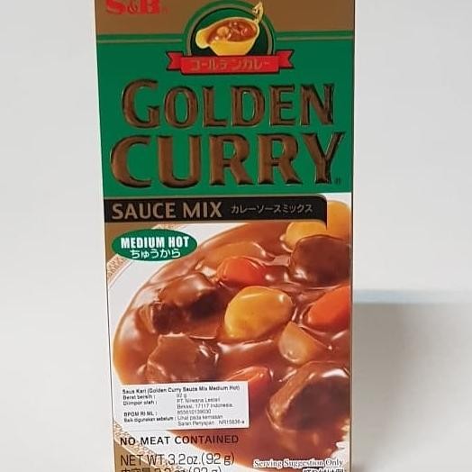 

S&B Golden Curry Medium Hot Sauce X 92 Gr