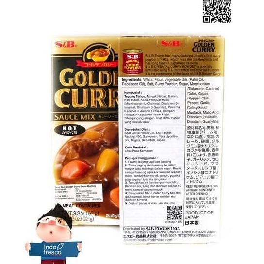 

S&B Golden Curry Sauce X/ Saus Kari - 100G