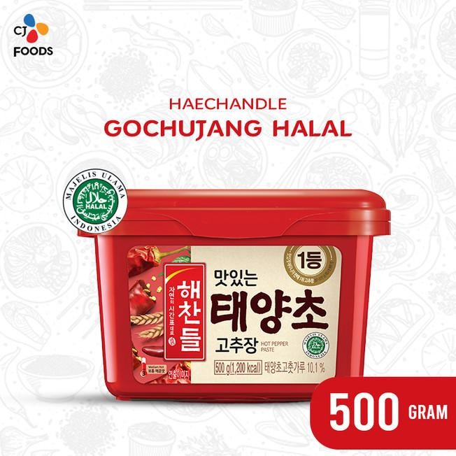 

Haechandle Saus Gochujang Halal Mui / Pasta Cabai Korea 500 Gram Halal Mui