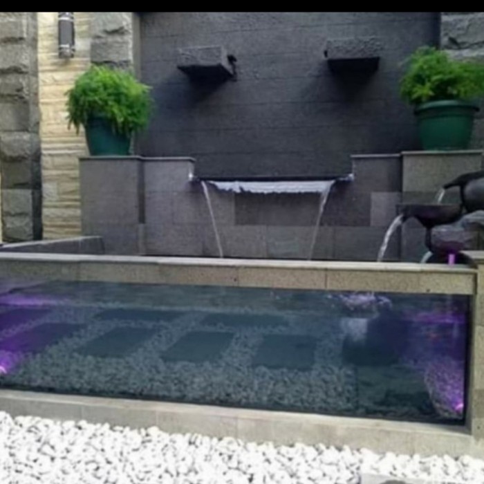 tukang kolam ikan koi + kaca