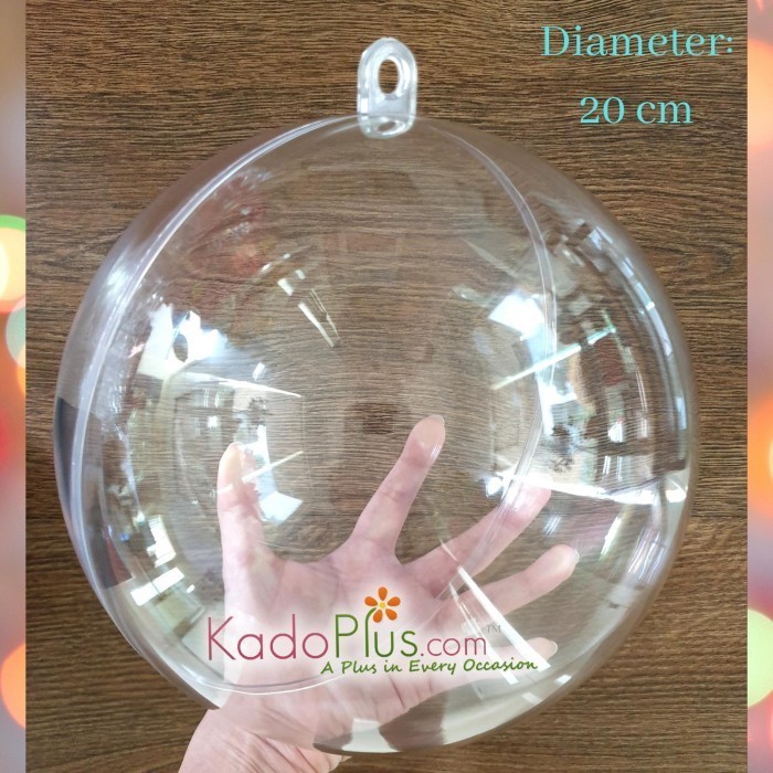

Acrylic Ball Dome / Bola Akrilik Plastik 20 cm Diameter New-(* *)